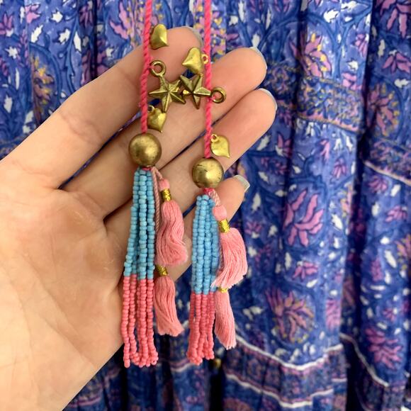 Alicia Bell Cameron Midi Dress Multi, Womens Large Blue - Picture 14 of 16